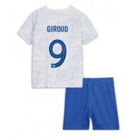 Otroški Nogometni dresi Francija Olivier Giroud #9 Gostujoči SP 2022 Kratek Rokav (+ Kratke hlače)